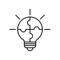 Icon a problem solving vector