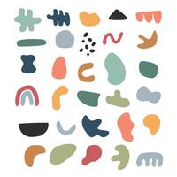 Collection of abstract shapes vector