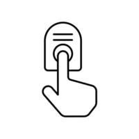 Icon a scan finger vector