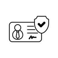 Icon a protection isolated against a clean background vector