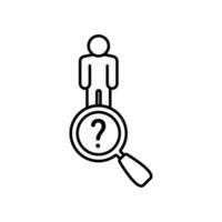 Icon a unknown, isolated against a clean background. vector
