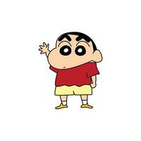 Say Hello Shinchan vector