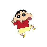 Dancing with Shinchan vector