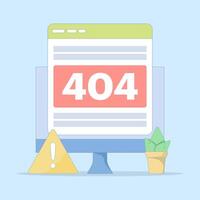 web page error concept. page not found. website problems, website repair and maintenance. fixing errors on broken web pages. server and domain address repair and maintenance. flat illustration. vector