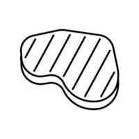 Icon a steak, isolated against a clean background. vector
