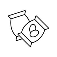 Icon a snacks, isolated against a clean background. vector