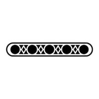 Geometric Black And White Ornament, Decorative Border vector