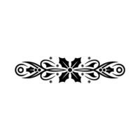 Elegant Holly Border With Snowflakes Minimalist vector