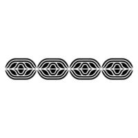 Abstract Geometric Ornament With Sunburst Minimalist vector