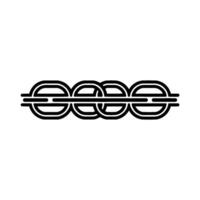 Abstract Geometric Black Line Art On White Background vector