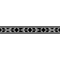 Minimalist Leaf Motif Border On White Elegant Element vector