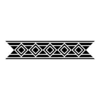 Minimalist Geometric Diamond Border On White Background vector