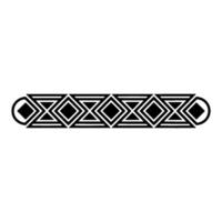 Geometric Ornamental Border, Black And White, Minimalist vector