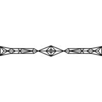 Geometric Black Line Element On White Background vector