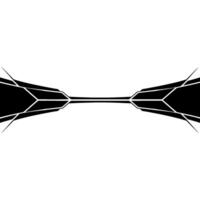 Geometric Abstraction Futuristic Black White Element vector