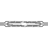 Minimalist Tech Circuit On Light Gray Background vector