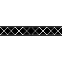 Geometric Border Black White Abstract Pattern, Minimalist vector