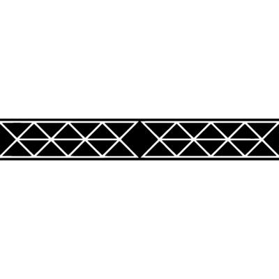 Geometric Border Black White Abstract Pattern, Minimalist