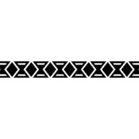 Abstract Geometric Border, Black Diamonds On White Background vector