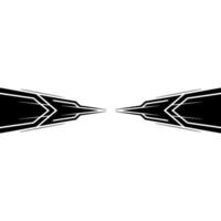Abstract Geometric, Symmetric Black White Ornament, Modern Aesthetic vector