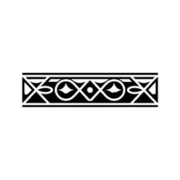 Geometric Border Art Deco Pattern, Minimalist, Decorative Element vector