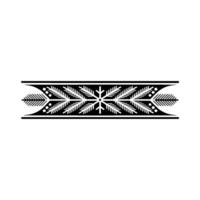 Elegant Christmas Border Ornament Snowflake, Branches, Berries, Element vector