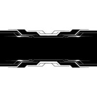 Futuristic Interface Background Black Panel With Tech Lines Glow vector