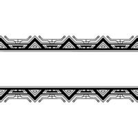 Geometric Black White Frame, Modern Tribal, Blank Space For Text vector