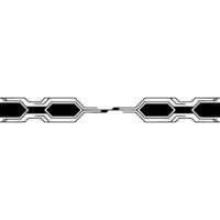 Futuristic Tech Line Abstract Black And White On Gray Background vector