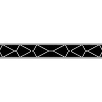 Geometric Black And White Border, Modern Minimalism, Repeating Pattern vector