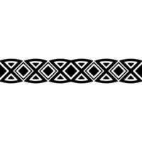 Black And White Geometric Border On Gradiant Background vector