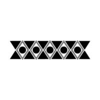 Geometric Black And White Border On A Neutral Background vector