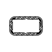 Elegant Black White Border Frame, Decorative vector