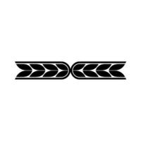 Elegant Leaf Border On White Background vector
