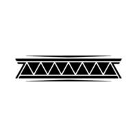 Minimalist Geometric Triangle Pattern vector