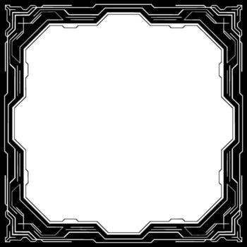 Tech Frame Futuristic Ui Border With Empty Space For vector