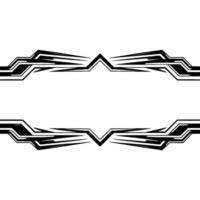 Abstract Geometric Frame Border In Black And White, For vector