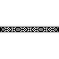 Geometric Border Modern Minimalist Pattern On White Background vector