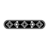 Minimalist Geometric Black And White Diamond Pattern vector