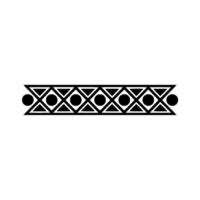Minimalist Geometric Border In Black And White, Illustration vector
