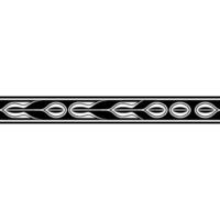 Ornamental Black And White Border On Gradient Background vector