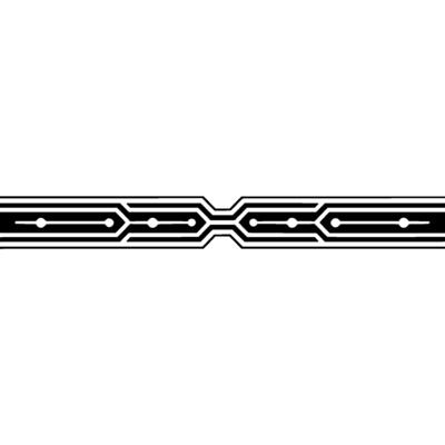Futuristic Circuit Board Stripe, Technology Background, Clean Minimalism