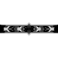 Elegant Silver Black Geometric Ornament On White vector