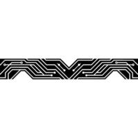 Abstract Circuit Board Edge On White Background vector