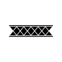 Geometric Abstract Black Diamond Pattern On White Background vector