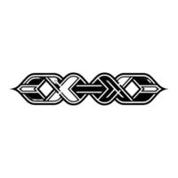 Abstract Geometric Ornament In Grayscale, Minimalist vector