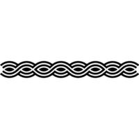 Abstract Black White Wavy Border On Gradiated Background vector