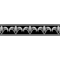 Black And White Decorative Border, Elegant Ornament, Patterned Background vector