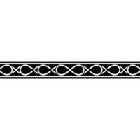Elegant Black And White Border With Abstract Shapes vector