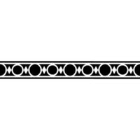 Minimalist Geometric Border In Black White Elegant Element vector